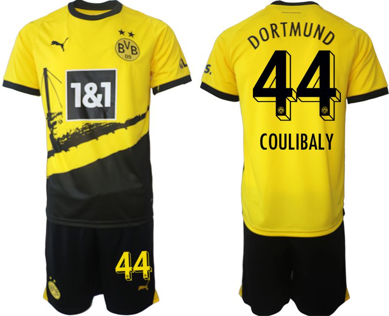 Men 2023-2024 Club Borussia Dortmund home yellow #44 Soccer Jersey->->Soccer Club Jersey